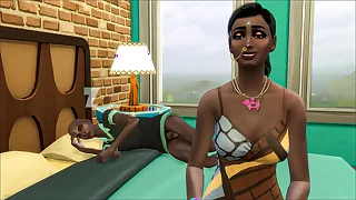 Indian step-mother found her sick stepson naked in periphery after masturbating and decided in suck his dick in make him happy